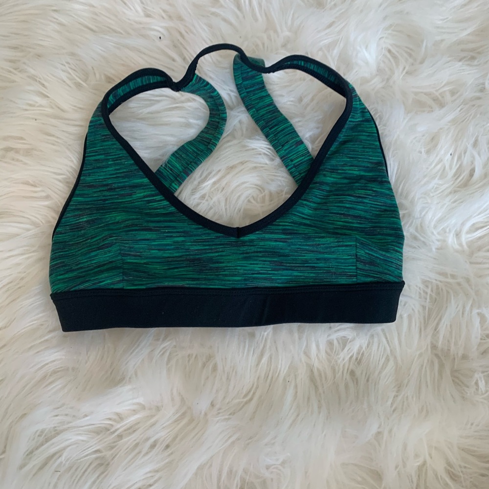 jo and jax green sports bra xs